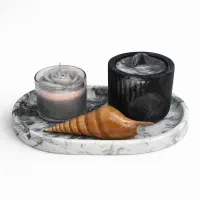 ظروف سنگی و شمع