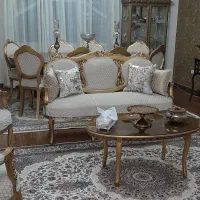 مبلمان استیل میز ناهارخوری ویترین