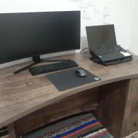 لب تاب،مانیتور 34،موس،کیبورد،کول فن