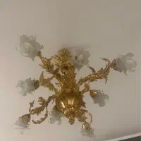 یک جفت لوستر ۸ شاخه برند انصاری