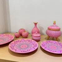 سرویس نقطه کوبی کار دست|ظروف سرو و پذیرایی|رشت, رودباری|دیوار