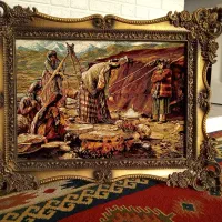 تابلو فرش طرح عشایر