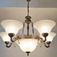 ۱۰جفت لوستر مجلل و‌ممتاز (هر۲ تصویرمربوط به ۱ جفت)|لوستر و چراغ آویز|تهران, اقدسیه|دیوار