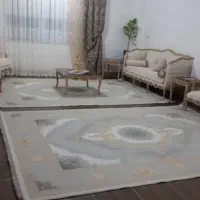 فروش دو عدد فرش نه متری کمی سوختگی داره با زغال