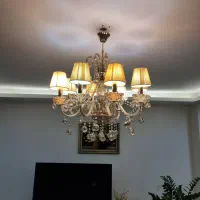 لوستر ۸ شاخه کریستال وارداتی