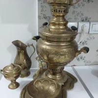 سماور زغالی برنجی نونو