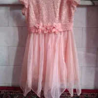 لباس مجلسی دخترانه در حد نو سایز ۷و۸سال