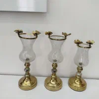 سه عدد شمعدانی شیک نو اصلا ها پخش نداره