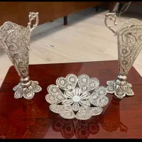 ست ملیله با آبکاری نقره