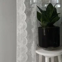 یک جفت پرده تور ایکیا نو|پرده، رانر، رومیزی|سلمانشهر, |دیوار