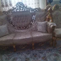 مبل سلطنتی 9نفره|مبلمان خانگی و میز عسلی|محمدیه-قزوین, |دیوار