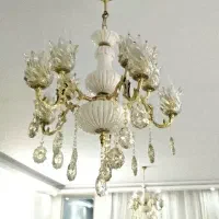دو عدد لوستر برنز سرامیک