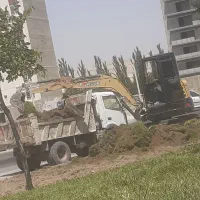 اجاره مینی بیل بابکت همراه با پیکور بتن|خدمات حمل و نقل|تبریز, |دیوار