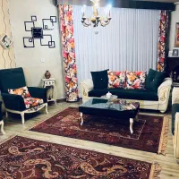 مبل هفت نفره با دوبال پرده ست|مبلمان خانگی و میز عسلی|کرج, شهرک فهمیده|دیوار