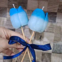 دست گل شمع. گل لاله|صنایع دستی و سایر لوازم تزئینی|کیاکلا, |دیوار