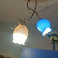 لوستر سالم و تمیز و استیل ،  ۲۹۹ تومن|لوستر و چراغ آویز|تهران, شادآباد|دیوار