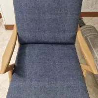 مبل تک نفره تمام چوب