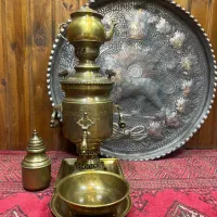 سماور ذغالی اصلی مهردار سنگین (زیر قیمت)|کلکسیون اشیاء عتیقه|ساری, |دیوار