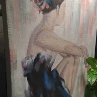 رنگ روغن دختر