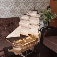 کشتی چوبی|مجسمه، تندیس، ماکت|مشهد, آزادشهر|دیوار