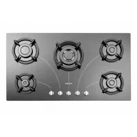 اجاق گاز پنج شعله شیشه ای ۵۹۶۰ و ۵۹۵۸ استیل البرز