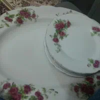 ظرف گل سرخی قدیمی