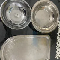 دوتا کاسه زیر سماور و سینی سماور