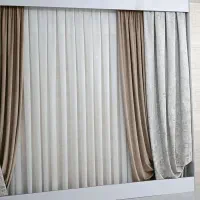 دوکوراسیون داخلی لیان تاج کابینت و پرده