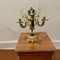 شمعدان برنزی|لوستر و چراغ آویز|تبریز, |دیوار