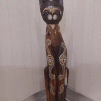 مجسه چوبی گربه|صنایع دستی و سایر لوازم تزئینی|شیراز, درکی|دیوار