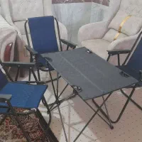 میز صندلی تاشو و گالن شیر دار (توضیحات بخونید)