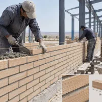 اکیپ حرفه ای جهت دیوارچینی سوله با ضخامت ۳۵ با اجر