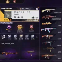 اکانت فری فایر لول 56