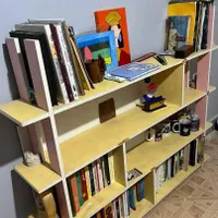 جاکتابی چوبی|کتابخانه، شلف، قفسه‌های دیواری|بابل, |دیوار