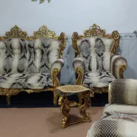 یک دست مبل سلطنتی طلایی|مبلمان خانگی و میز عسلی|جوانرود, |دیوار