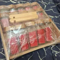 ست جا ادویه چوبی تاشو