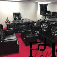 میز مدرن اداری مبل پایه ضربدری صندلی مدیریت سناتور