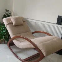 صندلی راک دسته چوبی
