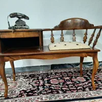 میز تلفن چوبی