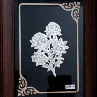 تابلو نقره طرح گل عیار ۸۴۰