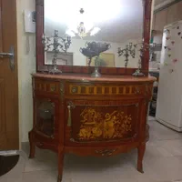 اینه وکنسول معرق کاری شده برند صادقی|بوفه، ویترین، کنسول|تهران, کاج|دیوار
