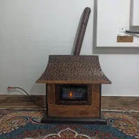 بخاری طرح شومینه سالم مرتب|بخاری، هیتر، شومینه|تایباد, |دیوار