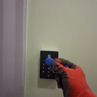 قفل ریموتی کارتی رمزی انواع درب برقی ایفون شیشه ای