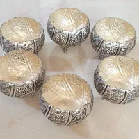 ظرف مس۶ عدد با روکش آب نقره