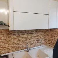 کابینت کار کرده هود و گاز|کتابخانه، شلف، قفسه‌های دیواری|رشت, رشتیان|دیوار