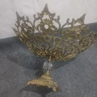 سماور ذغالی برنج ومیوه خوری شیرینی خوری برنز نو نو