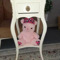 میز تلفن سفید
