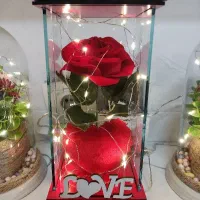 باکس گل شیشه ای مناسب روز مادر|گل مصنوعی|زاهدان, |دیوار