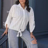 بلوز جلوگره و شلوار لی