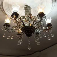 لوستر ۶شاخه سالم و تمیز|لوستر و چراغ آویز|مشهد, شهید رضوی|دیوار